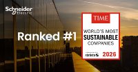 Schneider Electric von TIME Magazine und Statista zum dritten Mal in Folge zum nachhaltigsten Unternehmen der Welt ausgezeichnet