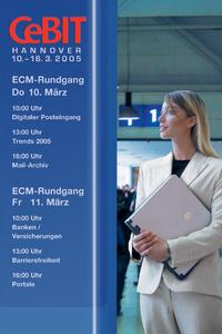 ECM-Branchenkenner Jörg Dennis Krüger begleitet die Messebesucher zu ausgewählten Anbietern und stellt neue Lösungen und Technologien vor.