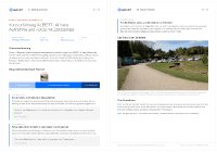 Beispielbericht von ALBERT | AI Note mit Zusammenfassung, Gesprächsverlauf nach Themen und dem Foto in der Zeitleiste
