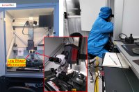 Thermographic fault isolation on chips and power modules in STMicroelectronics' fault lab / Thermografische Fehlerlokalisierung an Chips und Leistungsmodulen im Fehlerlabor von STMicroelectronics