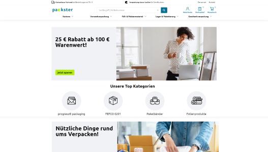 Verpackungen online: Der neue B2B-Shop packster.de startet mit Software von novomind / Copyright novomind