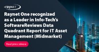 Raynet One recognized as a Leader in Info-Tech’s SoftwareReviews Data Quadrant Report for IT Asset Management (Midmarket)