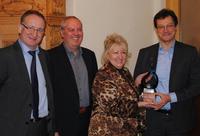 In the Picture: Dr. Carsten Suckrow (Analog Devices VP Sales EMEA), Robert Diewock (Silica Supplier Business Manager), Christa Straubmeier (Analog Devices Corporate Account Manager), Mario Orlandi (Silica Regional Vice President South Europe, VP Marketing)