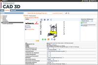 Anwender von TENADO CAD 3D erhalten kostenlosen Direktzugriff auf die Online-Datenbank mit Millionen von Bau- und Normteilen.