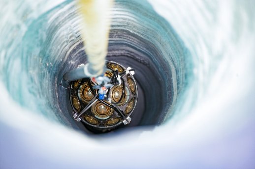 Yuya Makino, IceCube_NSF An mDOM is lowered into a borehole_300dpi.jpg