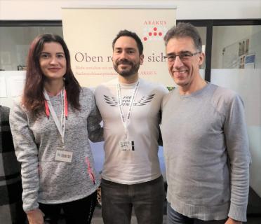 ABAKUS Internet Marketing Stand mit Anna Pianka, Jahn Sterley und Georg May