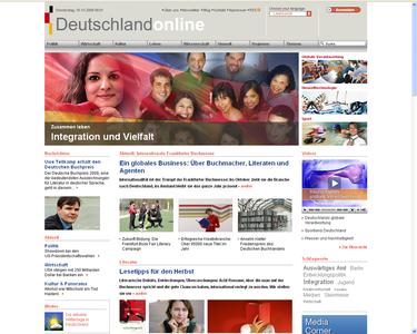 Neue Startseide von Deutschland Online