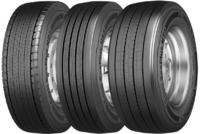 Conti EcoPlus HS3 für die Lenkachse, Conti EcoPlus HD3 für die Antriebsachse und Conti EcoPlus HT3 für Auflieger- und Anhängerachsen. Die neue Conti EcoPlus Reifenfamilie mit einem Kraftstoffsparpotenzial von bis zu 1,9 l auf 100 km