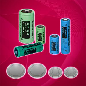 Panasonic CR-Batterien als zylindrische Modelle oder Knopfzellen