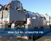 Kanalreiniger von MAN mit Jetmaster Aufbau jetzt günstig ersteigern