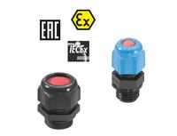 Weidmüller Ex cable glands: New plastic Ex cable glands for Ex e and Ex i applications with an impact resistance of 7 joules and an extended temperature range