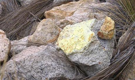 Uranvererzung; Foto: Macusani Yellowcake
