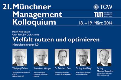 21. Münchner Management Kolloquium am 18./19. März 2014