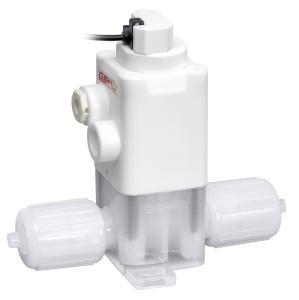 Pneumatically operated GEMÜ C50 iComLine diaphragm globe valve with GEMÜ C12A electrical position indicator