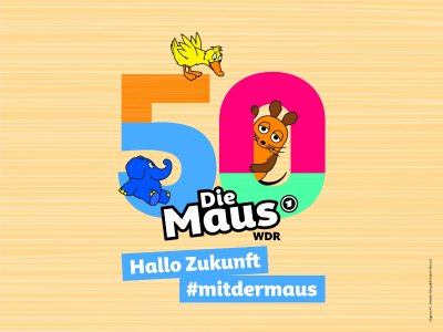 "Hallo Zukunft" ist das diesjährige Thema der bundesweiten "Türen auf mit der Maus"-Aktion, bei der die Hochschule Aalen und das explorhino mitmachen und ihre Türen öffnen / Grafikhinweis: © WDR