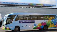 Die Mannschafts- und Transferbusse sind mit ContiGol Urbano in der Größe 275/80 R 22.5 ausgerüstet