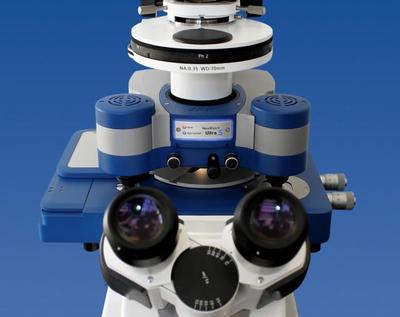 Das neue JPK NanoWizard® ULTRA Speed AFM auf einem Zeiss Axiovert Lichtmikroskop