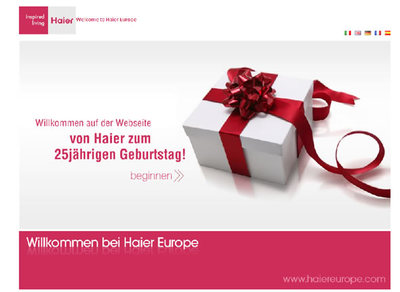 HAIER feiert 25 Jahre seines Erfolgs