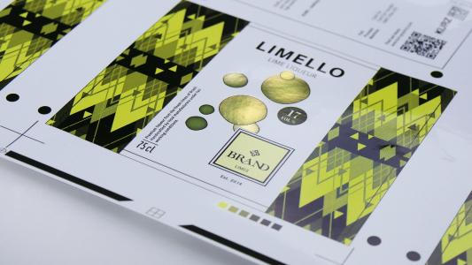 Label finished and overprinted using the new Kurz KPW XU narrow-web cold foil (Photo: Kurz)