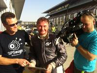 Robert Oschmann (GPSoverIP GmbH) mit Harald Schlotter aus Schwebheim (Hamburg RacingTeam) bei der Vorbereitung zum Dunlop 24h Dubai 2012 Robert Oschmann (GPSoverIP GmbH) mit Harald Schlotter aus Schwebheim (Hamburg RacingTeam) bei der Vorbereitung zum Dunlop 24h Dubai 2012