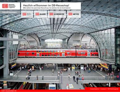 Individuell erstellter Online-Messeshop vereinfacht künftig Management der Veranstaltungstechnik und Veranstaltungsmaterialien für Geschäftsfelder der Deutschen Bahn.