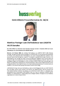 Presseinformation_44_HUSS_VERLAG_Matthias Pieringer zum Chefredakteur von LOGISTIK HEUTE berufen.pdf