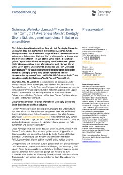 Dentsply Sirona_PM_Guinness Weltrekordversuch von Smile Train zum „Cleft Awareness Month“ - Dent.pdf