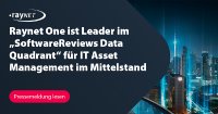 Raynet One ist Leader im „SoftwareReviews Data Quadrant“ für IT Asset Management im Mittelstand
