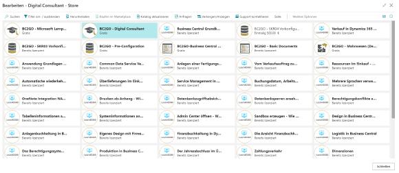 Module COSMO Digital Consultant im Microsoft AppSource