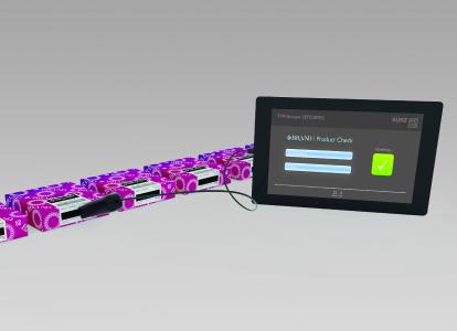 Das Lesegerät erkennt die speziellen Eigenschaften der TTR Unique Verospec-Kennzeichnung und bestätigt die Echtheit des Produktes (Foto: Kurz)