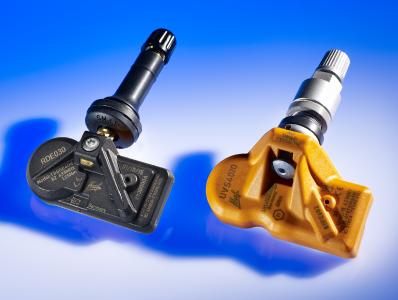 Quality made in Germany – the universal sensor and the original replacement sensor of Huf. Huf Hülsbeck & Fürst makes TPMS in Bretten near Karlsruhe for car manufacturers and the universal sensor IntelliSens for the replacement parts market. Photo: Huf