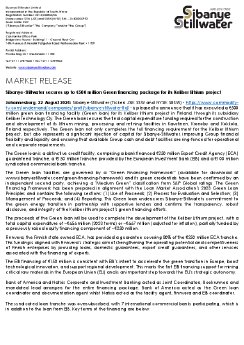 22082024_EN_SBSW_Logo_Sibanye-Stillwater secures up to €500m Green financing for its Kelibe.pdf