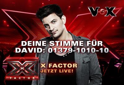 VOX zeigt "X Factor"-Countdown auf digitalen City Light Boards der Wall AG (Copyright "VOX")