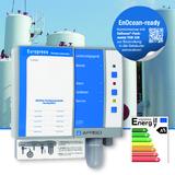 The Europress leak detector is designed for monitoring all suitable double-walled tanks for the unpressurised storage of water-polluting liquids. An optional wireless module allows for connection to an EnOcean centre. In the case of an alarm, a message is sent to the smart phone of the operator so that appropriate action can be taken immediately