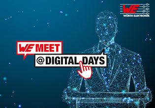 meet @ digital days vom 26. bis 29. April 2021 – vier Tage geballtes Know-how des Elektronikspezialisten Würth Elektronik, Bilddquelle: Würth Elektronik