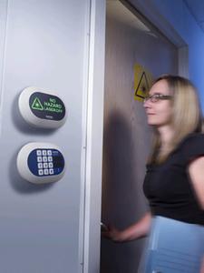 Laser LED Warning Sign from LASERMET