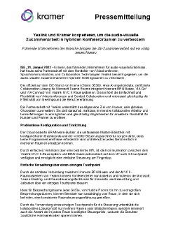 Pressemitteilung Kramer Germany - Yealink Partnerschaft - ISE 2023 - Final.pdf