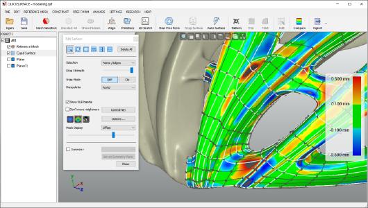 Quicksurface - vom Scanner zum 3D CAD-Modell 3D-Reverse-Engineering-Software - Einfach, leistungsstark und erschwinglich