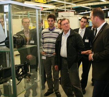 Produktionsbesichtigung bei der WITTENSTEIN AG im Rahmen der ROADSHOW