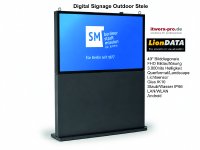 LionDATA Outdoor Stele im Querformat/Landscape