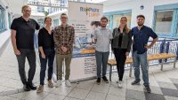 v.l.n.r.: Dr. Ilja Hagen (Clustermanager BioPark Regensburg GmbH), Dr. Alexandra Sauter (Projektmanagerin BioPark Regensburg GmbH), Dr. Thomas Bolz (GoEcoFit GmbH), Philipp Götz (Medespro – medical design project), Alexandra Hoyer (Medespro – medical design project), Felix Rolka (Evanium Healthcare GmbH)