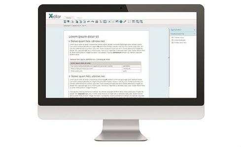 Xeditor auf Bildschirm / Bildquelle: Xeditor by appsoft Technologies GmbH