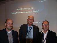 v.l.n.r.: Thomas Möller (Rippert), Ulrich Cord (Claudius Peters), Jörg Hammerich (IKN)