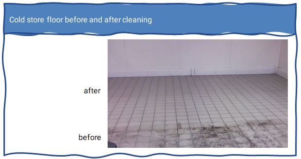 Cold store floor before and after cleaning.JPG
