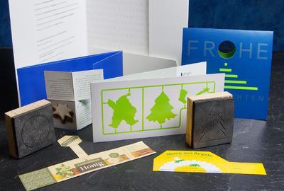 Gestanzte Printprodukte von ditges print+more aus Siegburg