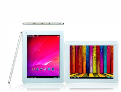 BULLMAN Tablet TAB9 AQQR (9.7"Retina) mit 2048 x 1536 Pixel und 2x Quadcore für € 299,-.