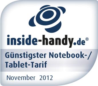 Tarif Awards günstigster Notebook-/ Tablet-Tarif
