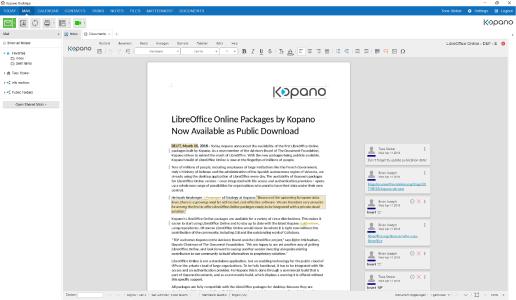 Kopano-LibreOffice Online Integration