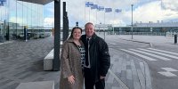 Sari Virta und Dr. Malte-Matthias Zimmer bei ihrem Besuch in Helsinki