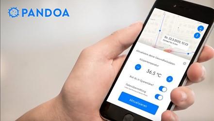 Screenshot Padoa Virus Tracker App